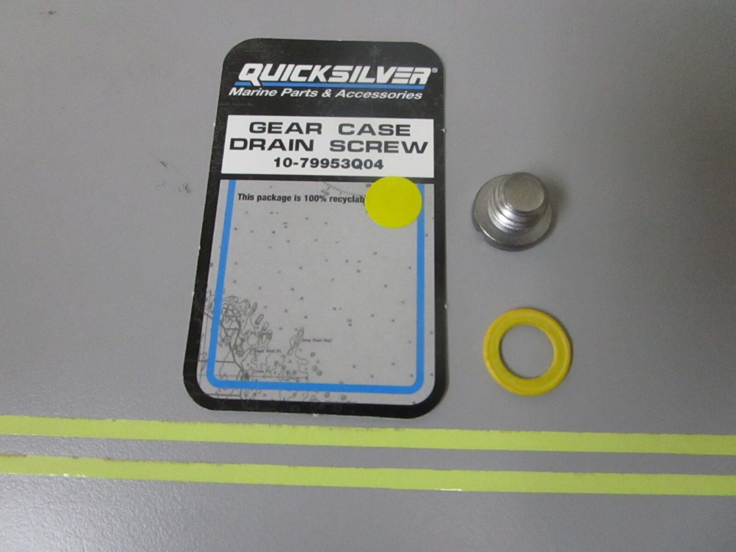 *NEW OEM* 0810 Mercury Quicksilver Gear Case Drain Screw 10-79953Q04