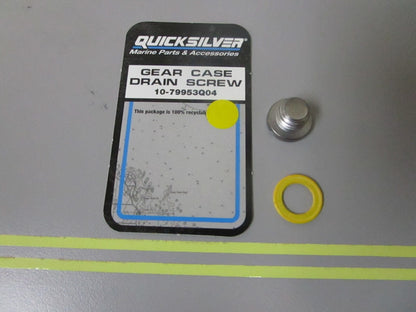 *NEW OEM* 0810 Mercury Quicksilver Gear Case Drain Screw 10-79953Q04
