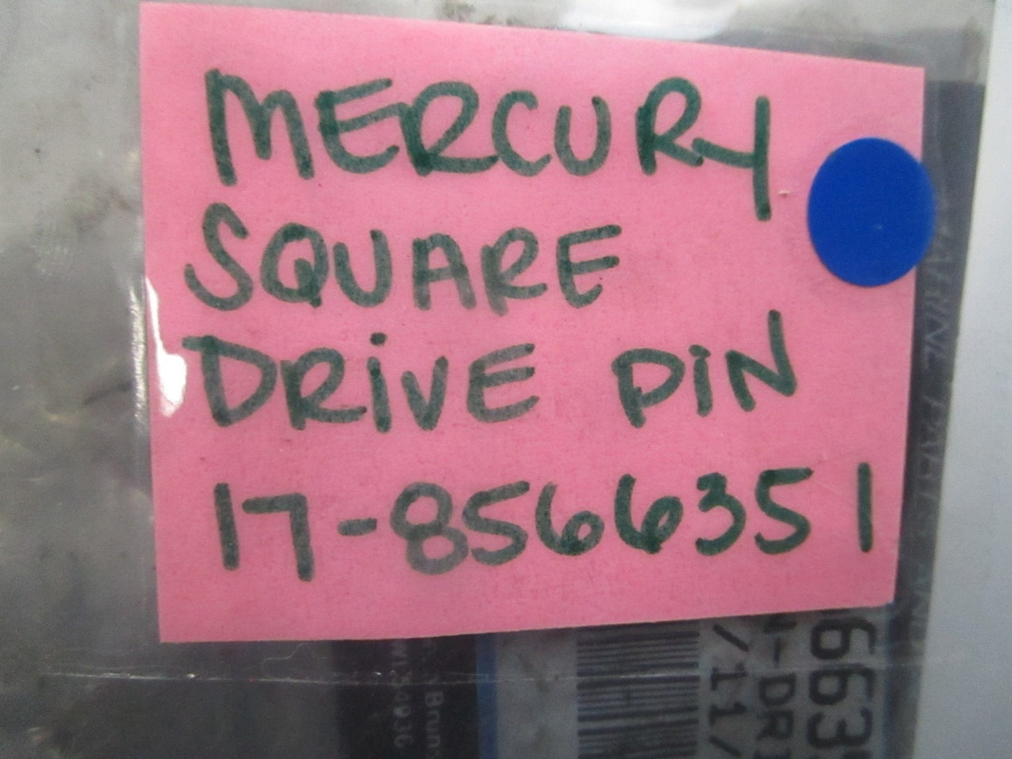 *NEW OEM* 0810 Mercury Quicksilver Square Drive Pin 17-8566351
