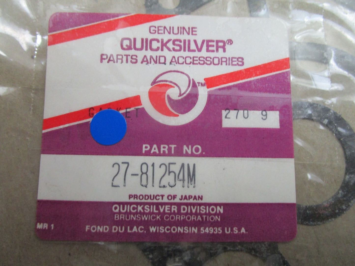 *NEW OEM* 0810 Mercury Quicksilver Gasket 27-881254M