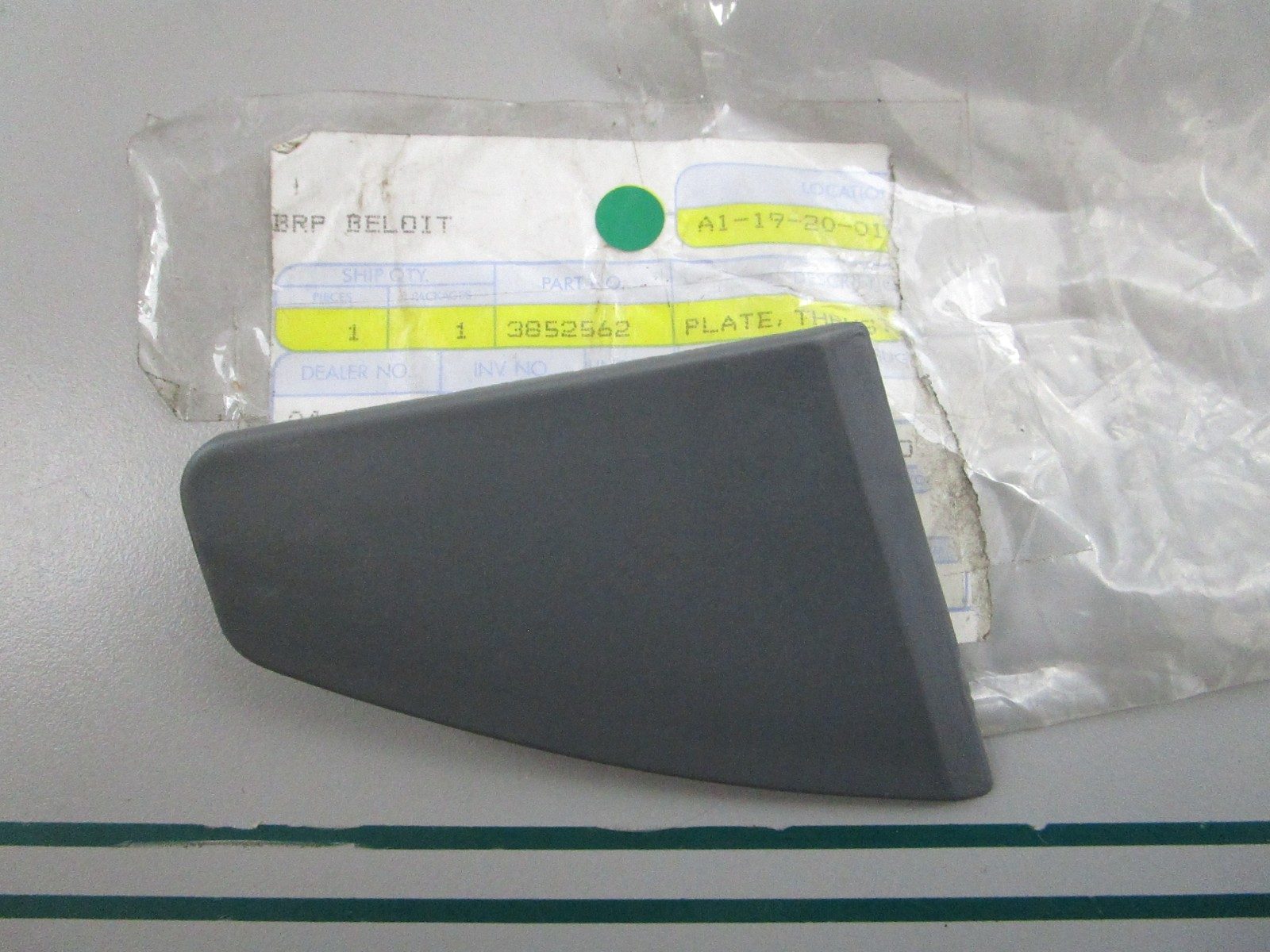 NEW OEM 3852562 OMC Johnson Evinrude Thrust Plate 0810