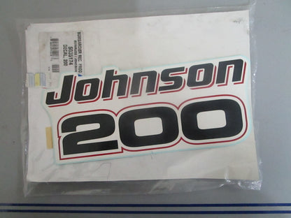 *NEW OEM* 0820 OMC Johnson Evinrude 200HP Decal 5035174