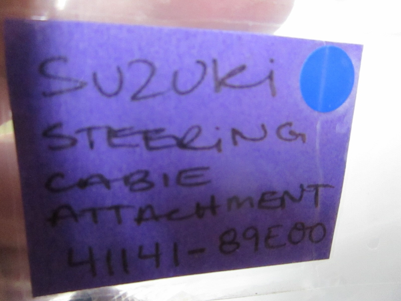 *NEW OEM* 0720 Suzuki Steering Cable Attachment 41141-89E00