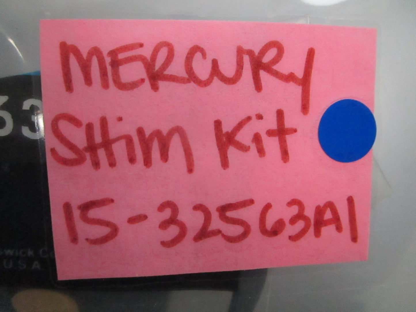 *NEW OEM* 0810 Mercury Quicksilver Shim Kit 15-32563A1