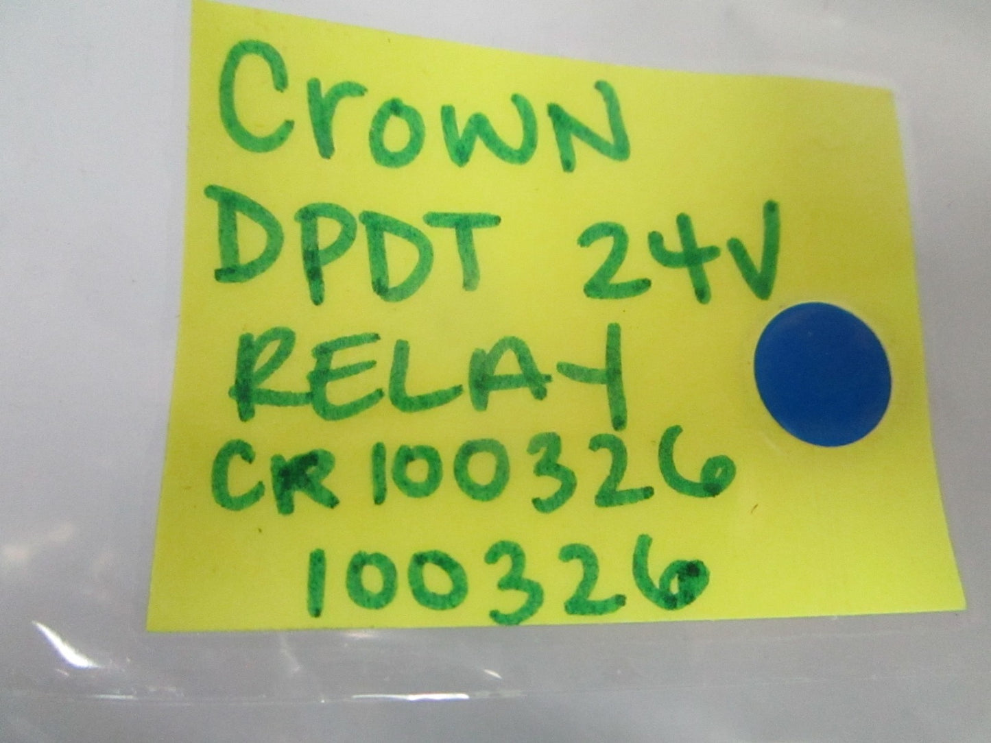 *NEW OEM* 0720 Crown DPDT 24V RELAY CR100326 100326