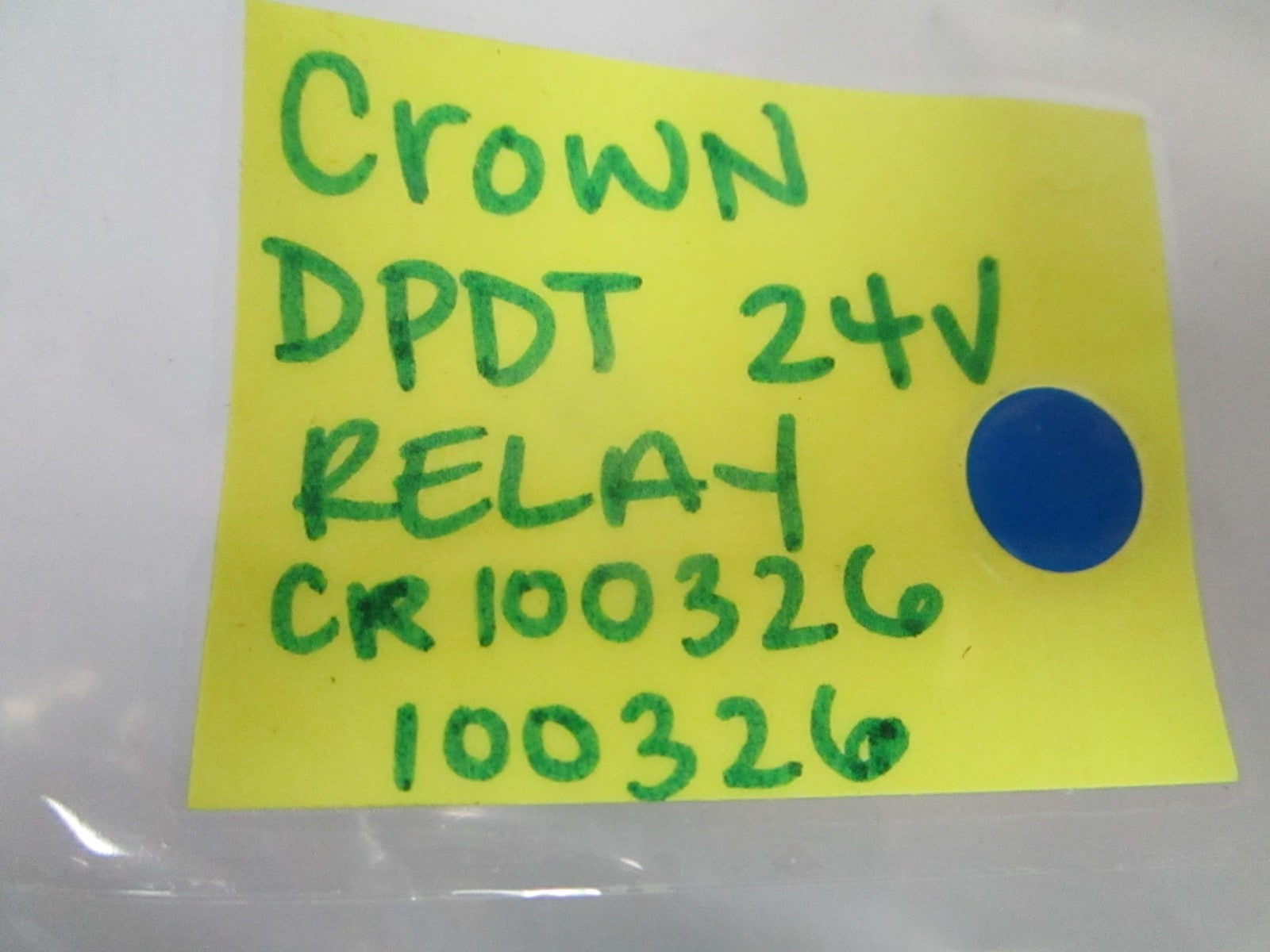 *NEW OEM* 0720 Crown DPDT 24V RELAY CR100326 100326
