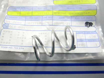 NEW OEM 351145 0351145 OMC Johnson Evinrude Spring 0810