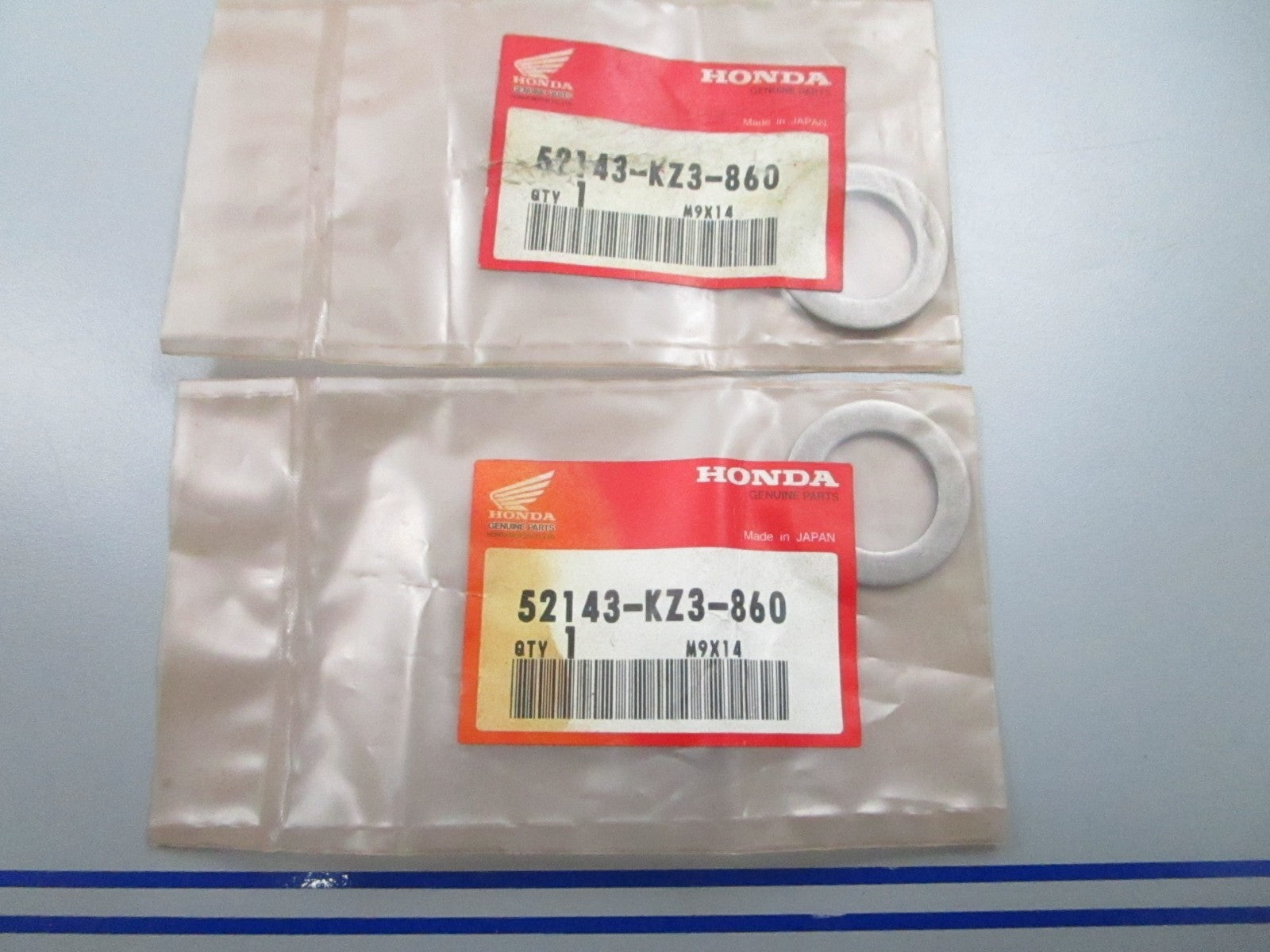 *NEW OEM* (LOT OF 2) 0810 Honda Washer 52143-KZ3-860