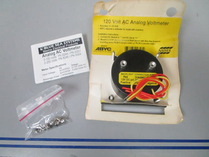 *NEW OEM* 0720 Blue Sea System AC Analog Voltmeter 0-150V 9353