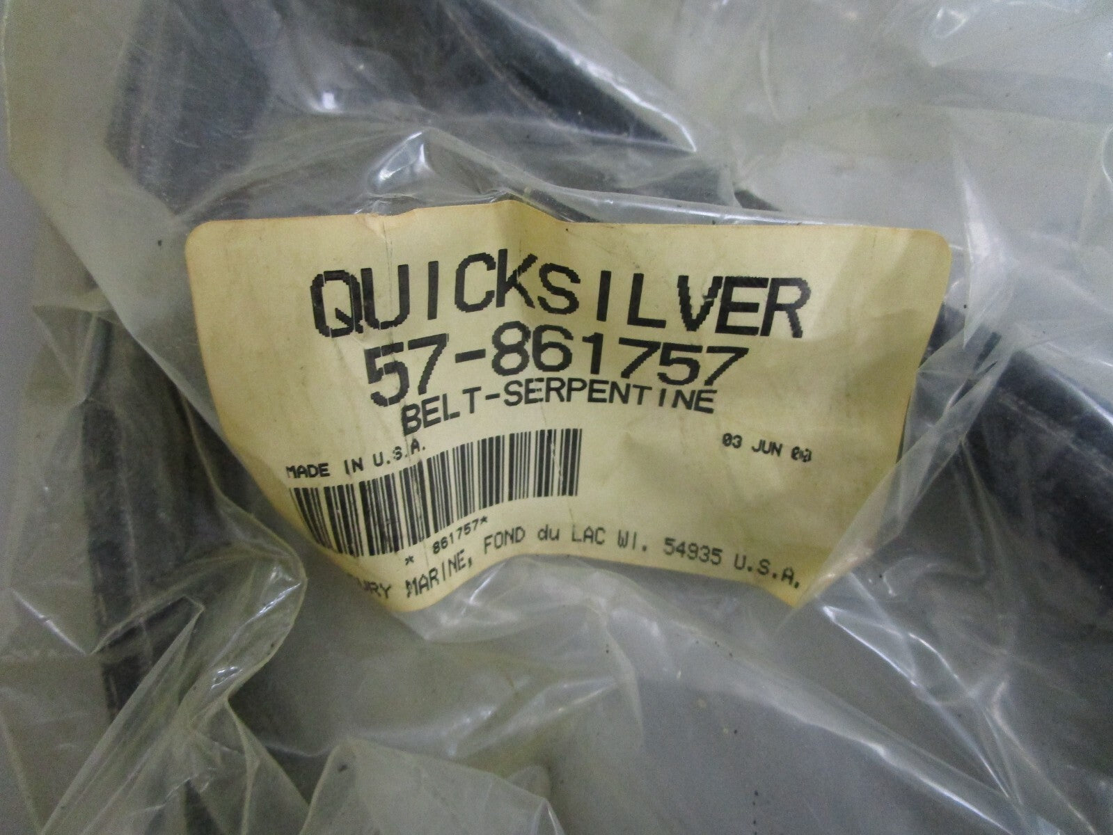 *NEW OEM* 0820 Mercury Quicksilver Belt/Pulley Kit 57-861758A1