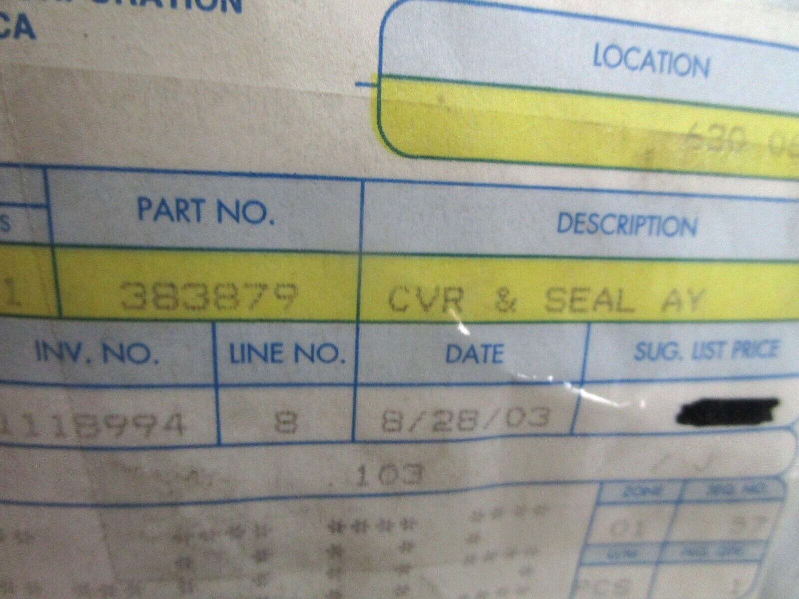 *NEW OEM* 0750 OMC Johnson Evinrude COVER & SEAL ASSEMBLY 383879 0383879