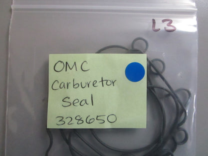 *NEW OEM* (LOT OF 3) 0810 OMC Johnson Evinrude Carburetor Seal 328650 0328650
