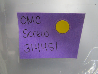 *NEW OEM* (LOT OF 3) 0810 OMC Johnson Evinrude Screw 314451 0314451