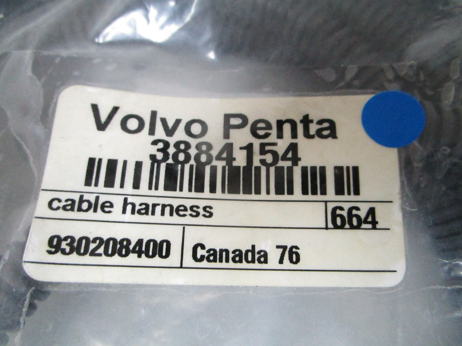 *NEW OEM* 0810 Volvo Penta Cable Harness 3884154