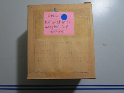*NEW OEM* 0810 OMC Johnson Evinrude Exhaust Inlet Adapter Cap 909347 0909347