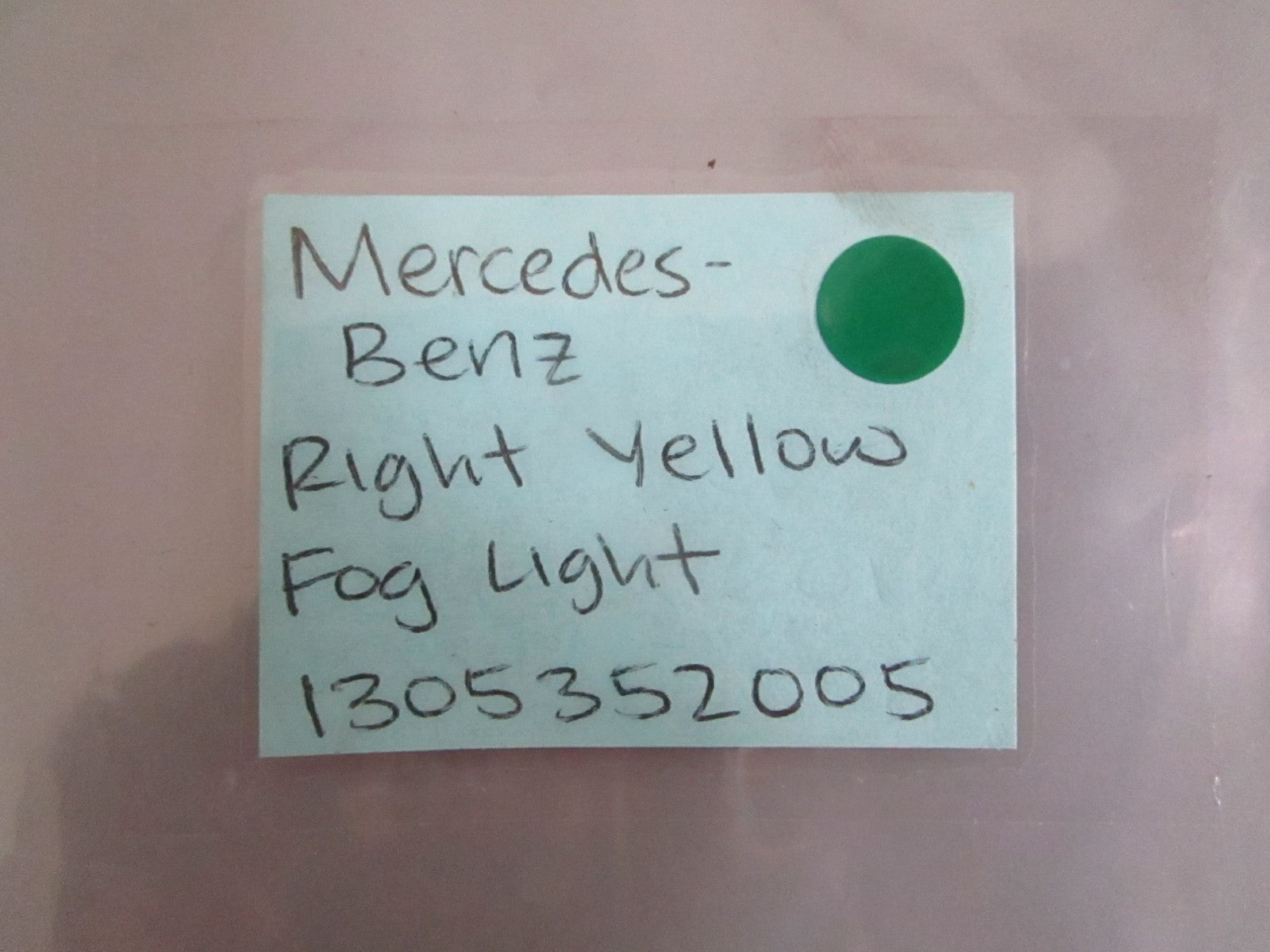 NEW OEM 1305352005 Mercedes-Benz Yellow Fog Light 0820