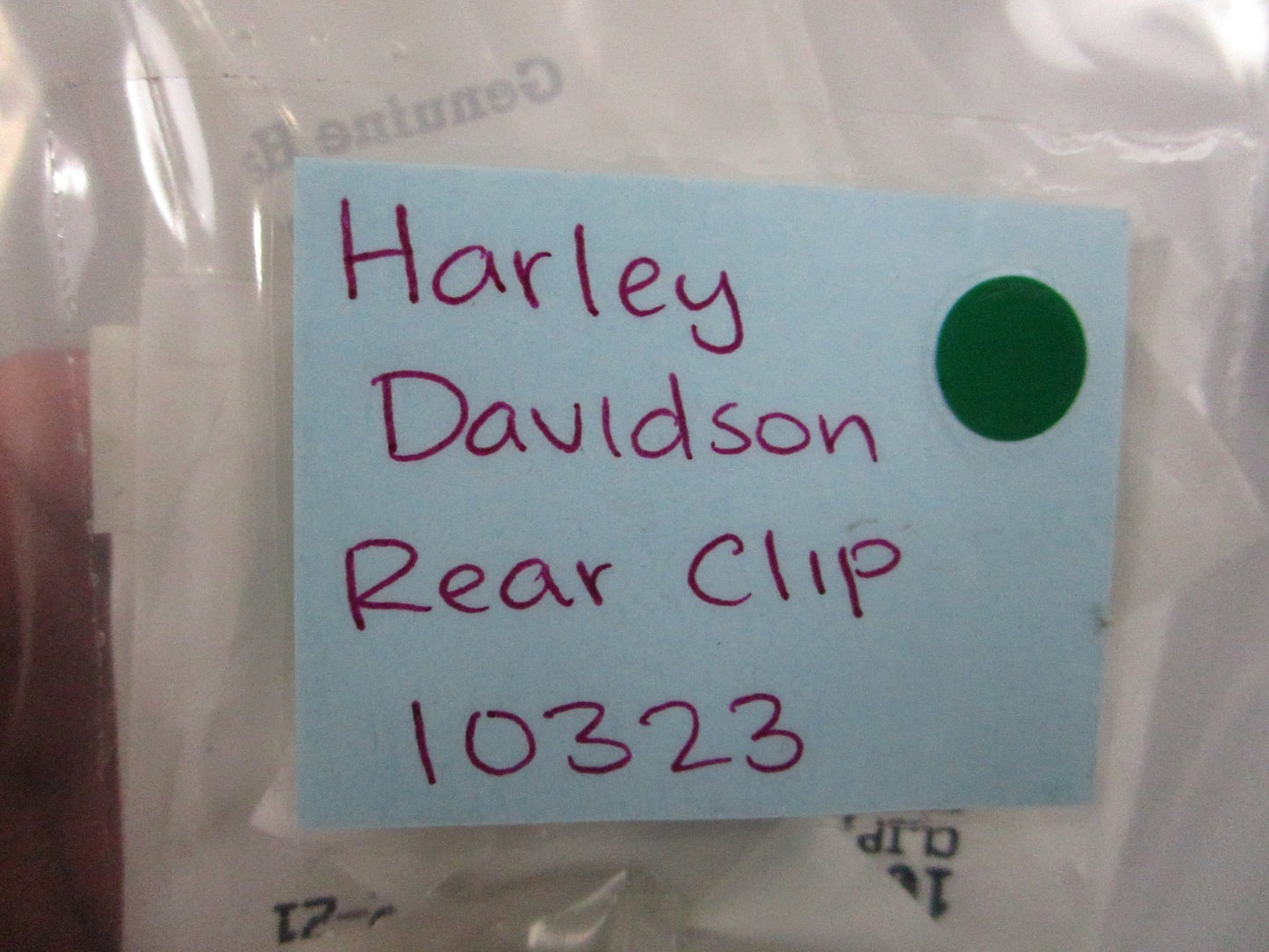 NEW OEM 10323 Harley Davidson Rear Clip 0810