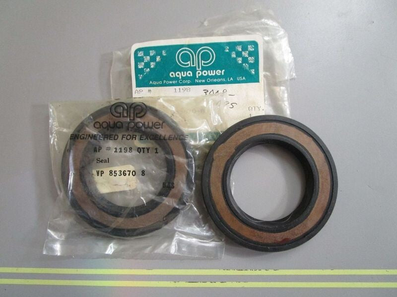 *NEW* (LOT OF 2) 0770 Aqua Power Seal 1198 Replaces: Volvo 853670