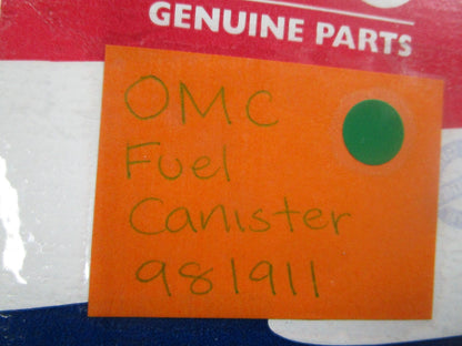 NEW OEM 981911 0981911 OMC Johnson Evinrude Fuel Canister 0810