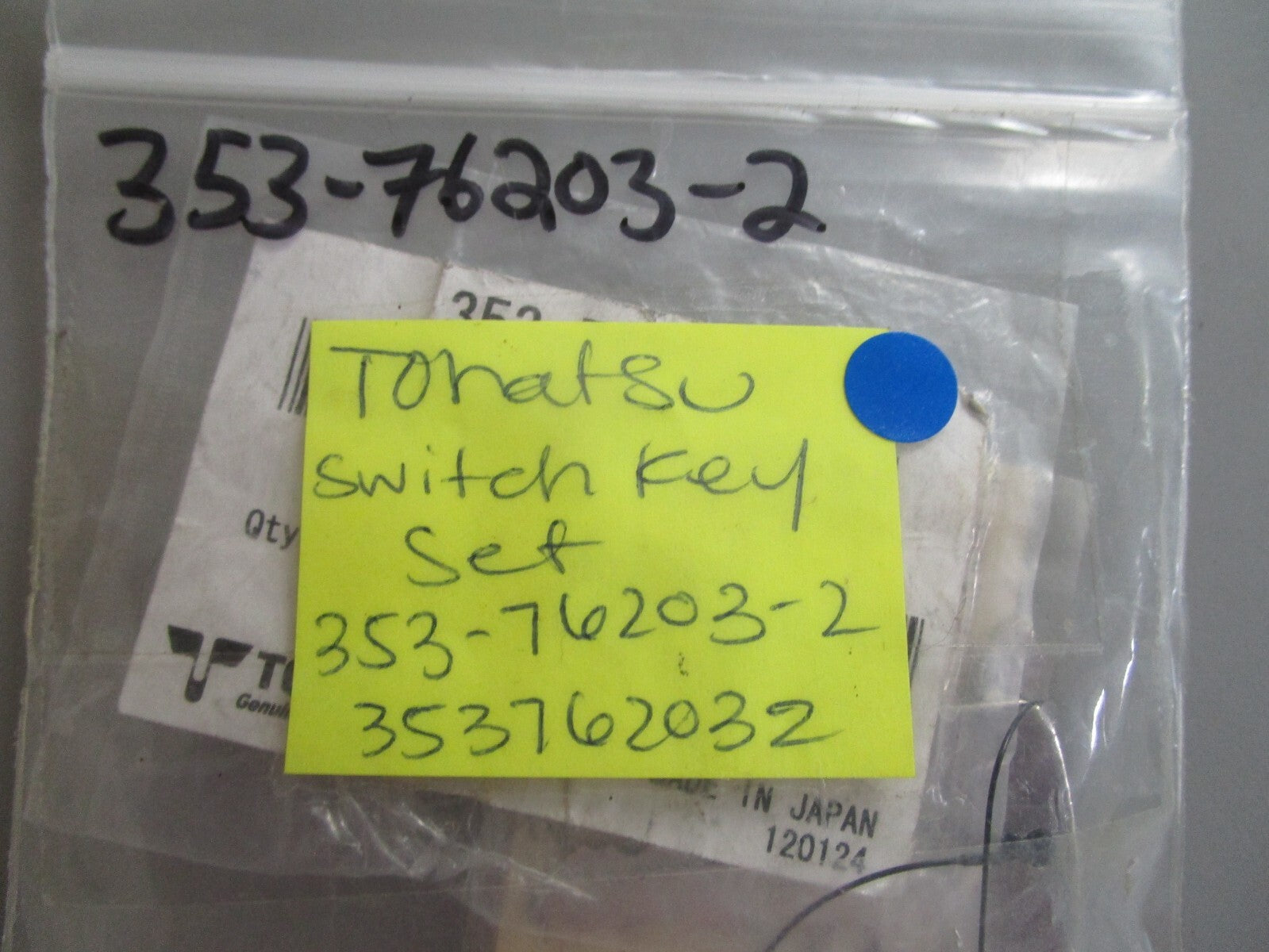 *NEW OEM* 0810 Tohatsu Switch Key set 353-76203-2 353762032