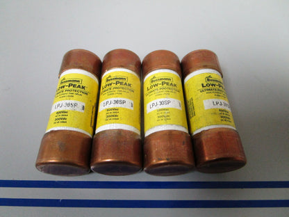 NEW OEM LPJ-30SP Bussman Low-Peak Dual Element Time Delay Class J Fuse (4) 0720