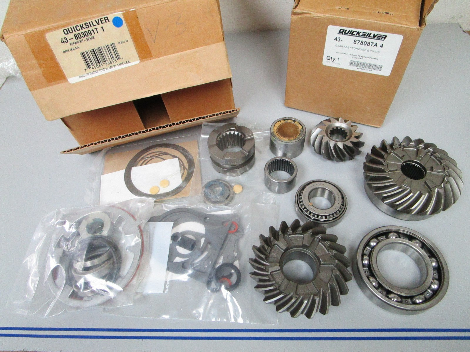*NEW OEM* 0720 Mercury Quicksilver Gear Set Repair Kit 878087A4 43-803091T1