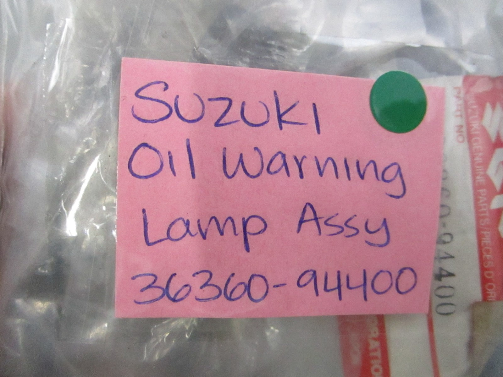 NEW OEM 36360-94400 Suzuki Oil Warning Lamp Assembly 0810