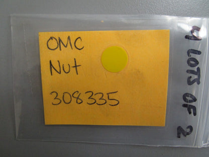 *NEW OEM* (LOT OF 2) 0810 OMC Johnson Evinrude Nut 308335 0308335