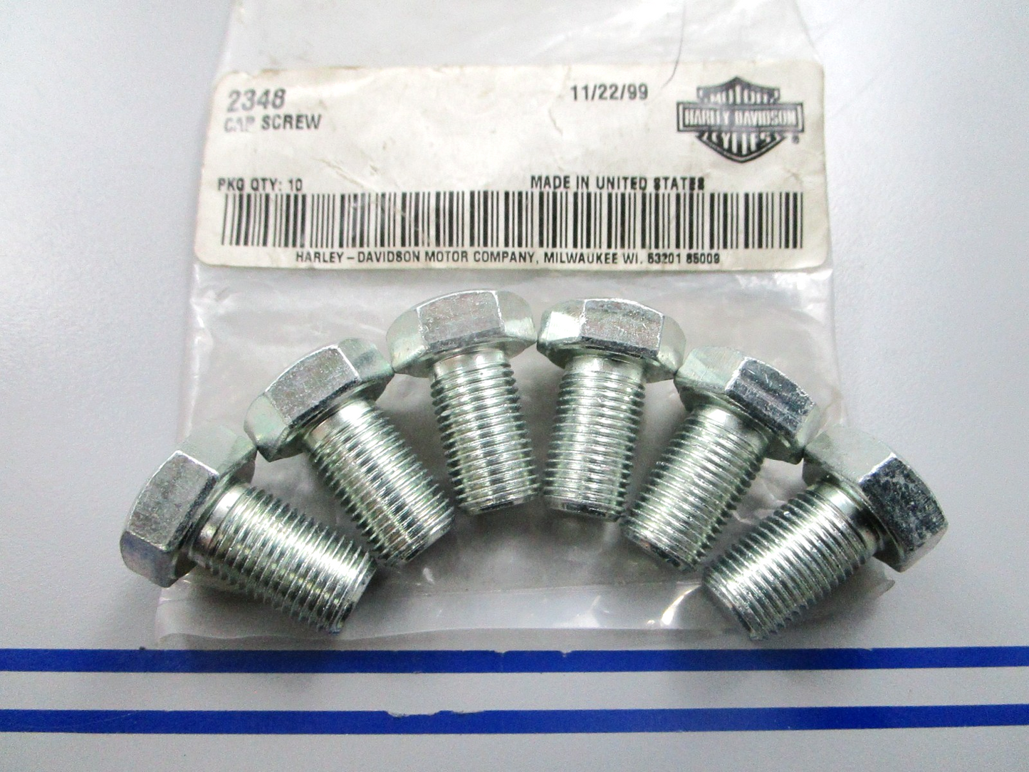 *NEW OEM* (LOT OF 6) 0810 Harley Davidson Cap Screw 2348