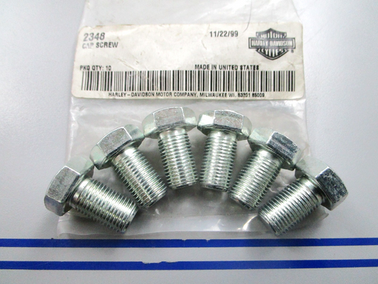 *NEW OEM* (LOT OF 6) 0810 Harley Davidson Cap Screw 2348