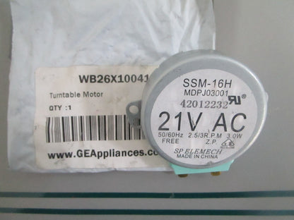 GE WB26X10041 Microwave Turntable Motor Genuine Replacement NEW OEM 0820