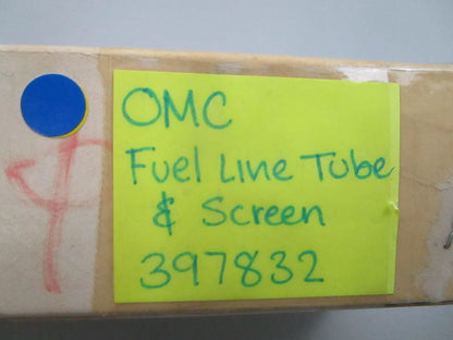 *NEW OEM* 0810 OMC Johnson Evinrude Fuel Line Tube & Screen 397832 0397832