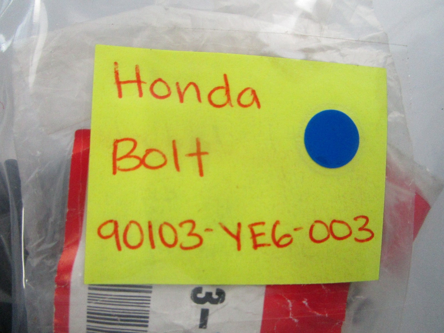 NEW OEM Honda 90103-YE6-003 Bolt 0810