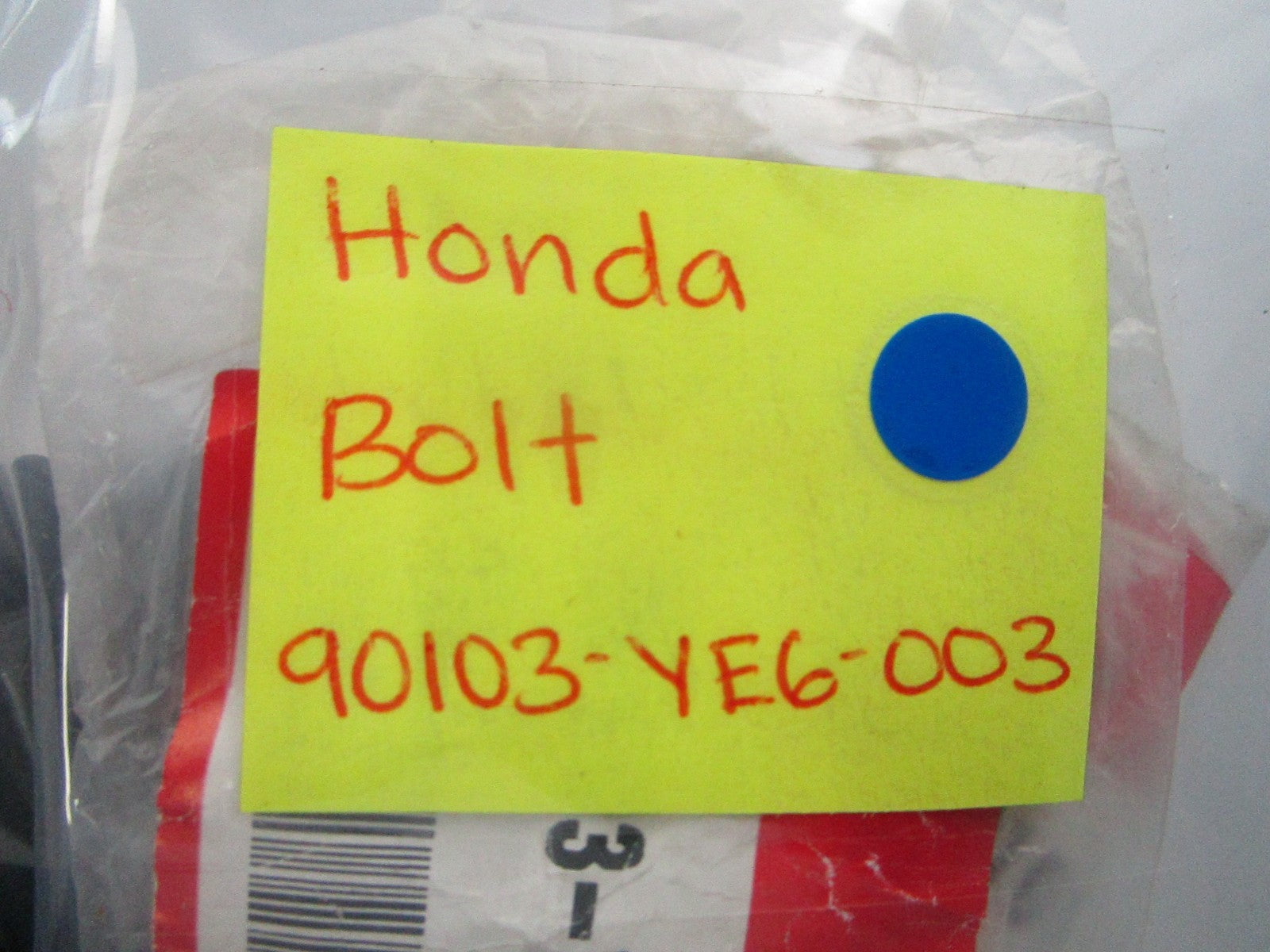 NEW OEM Honda 90103-YE6-003 Bolt 0810