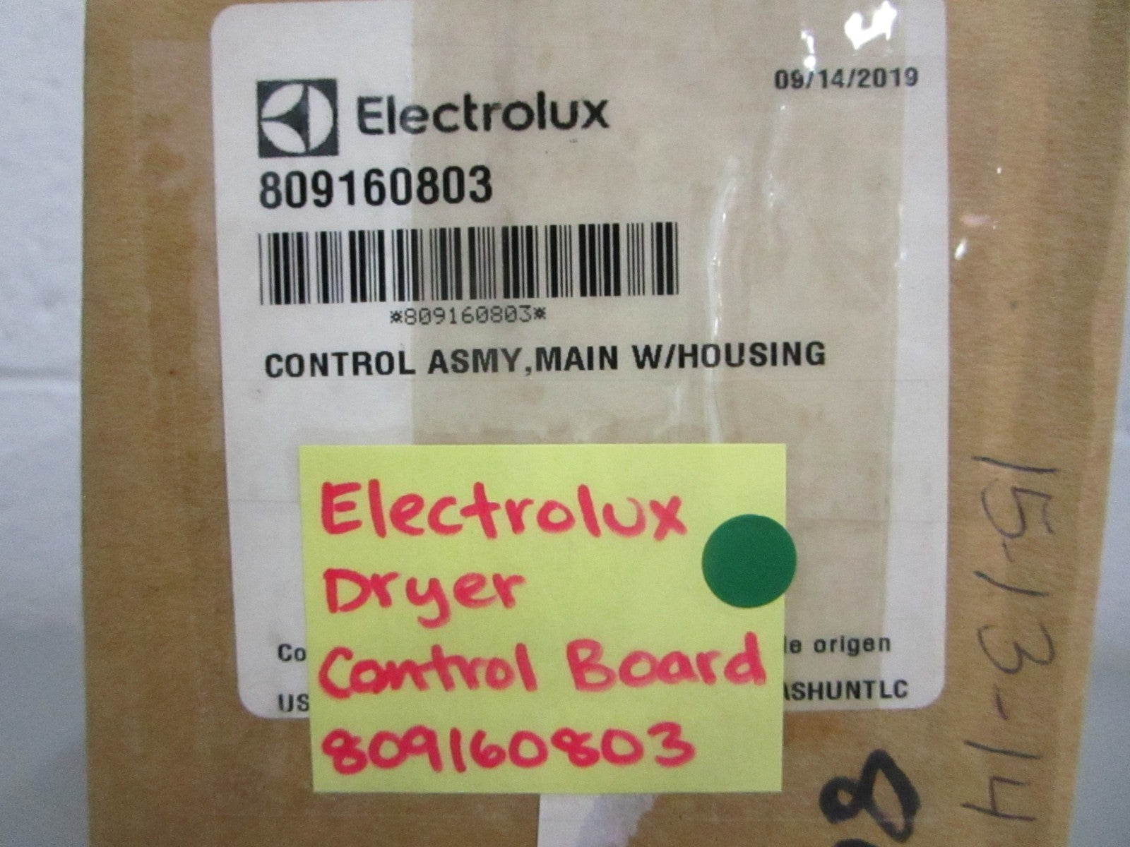 NEW OEM 809160803 Electrolux Dryer Control Board 0820