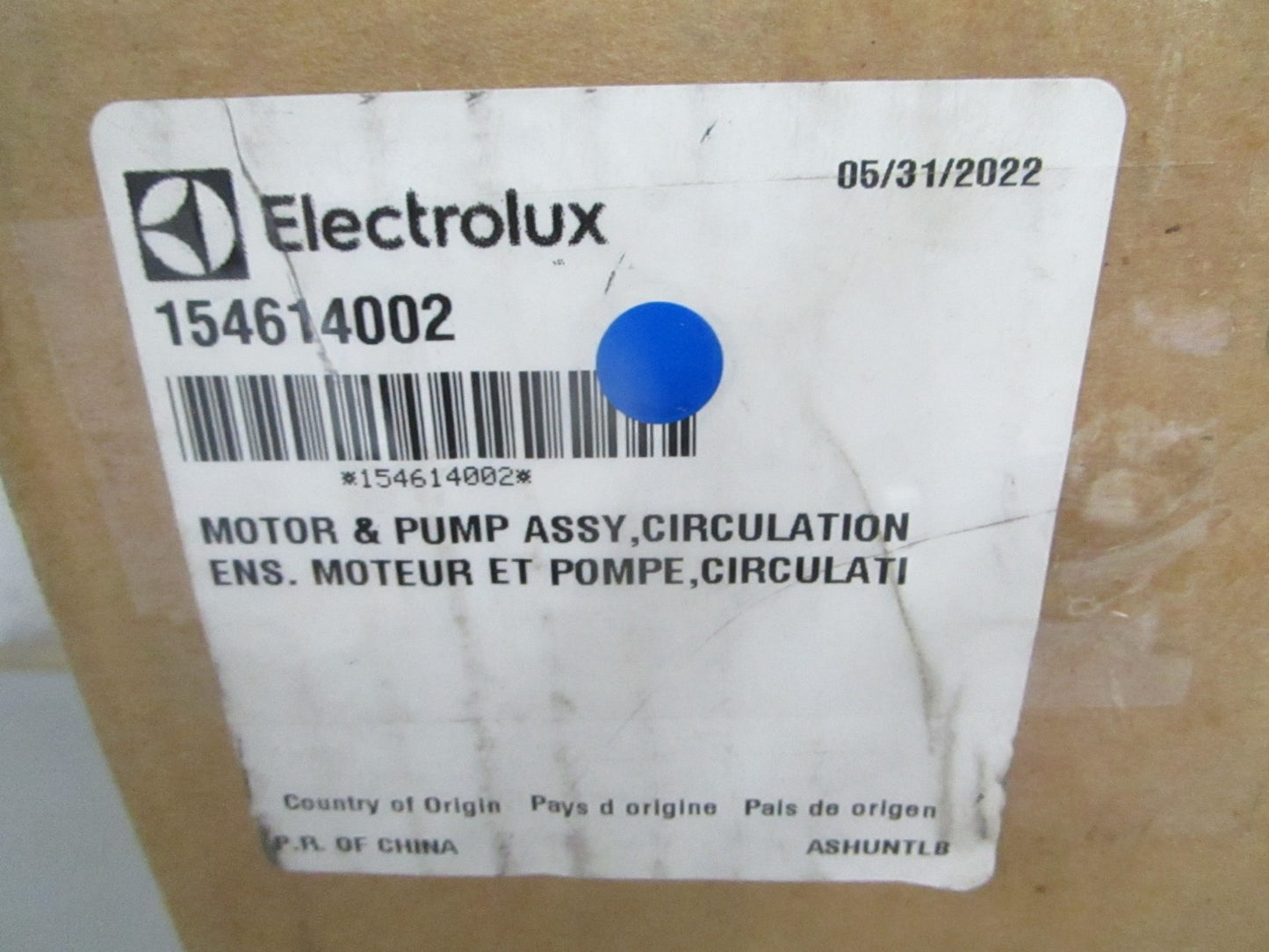 *NEW OEM* 0820 Electrolux Circulation Motor & Pump Assy 154614002