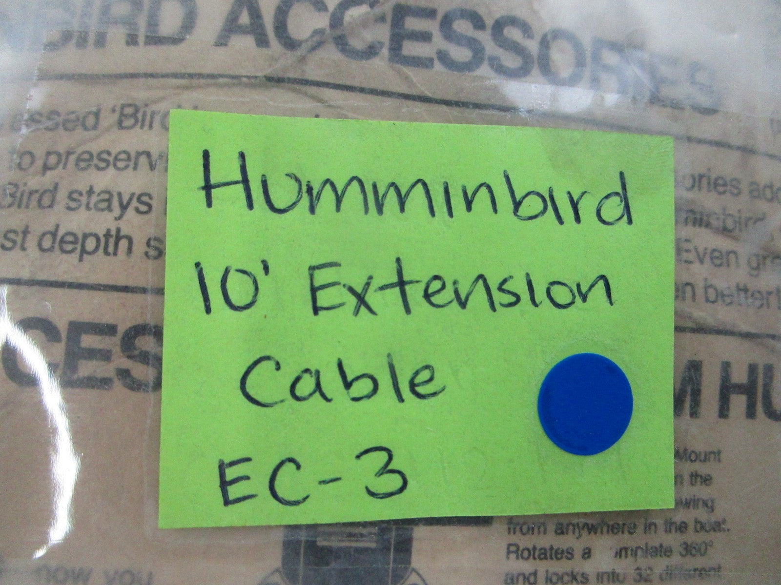 NEW EC-3 Humminbird 10' Extension Cable 0810