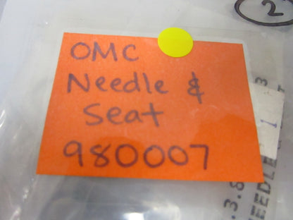 *NEW OEM* 0720 OMC Johnson Evinrude Needle & Seat 980007 0980007