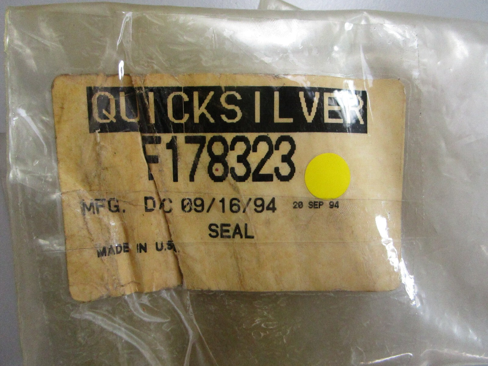 *NEW OEM* 0820 Mercury Quicksilver Seal F178323