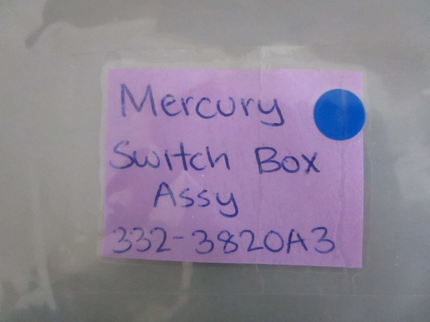 NEW OEM 332-3820A3 Mercury Quicksilver Switch Box Assy 0820