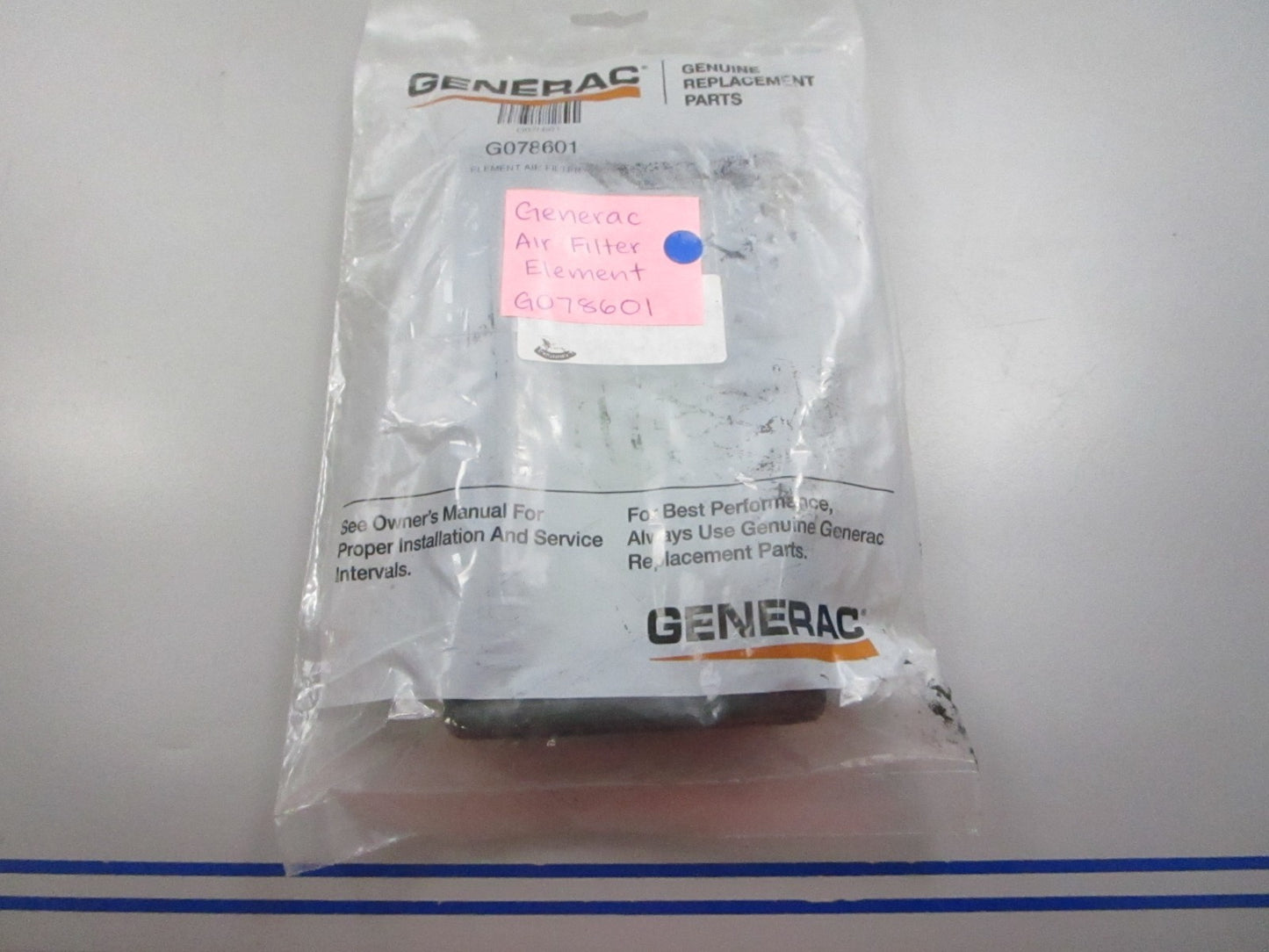 NEW OEM G078601 Air Filter Element 0810