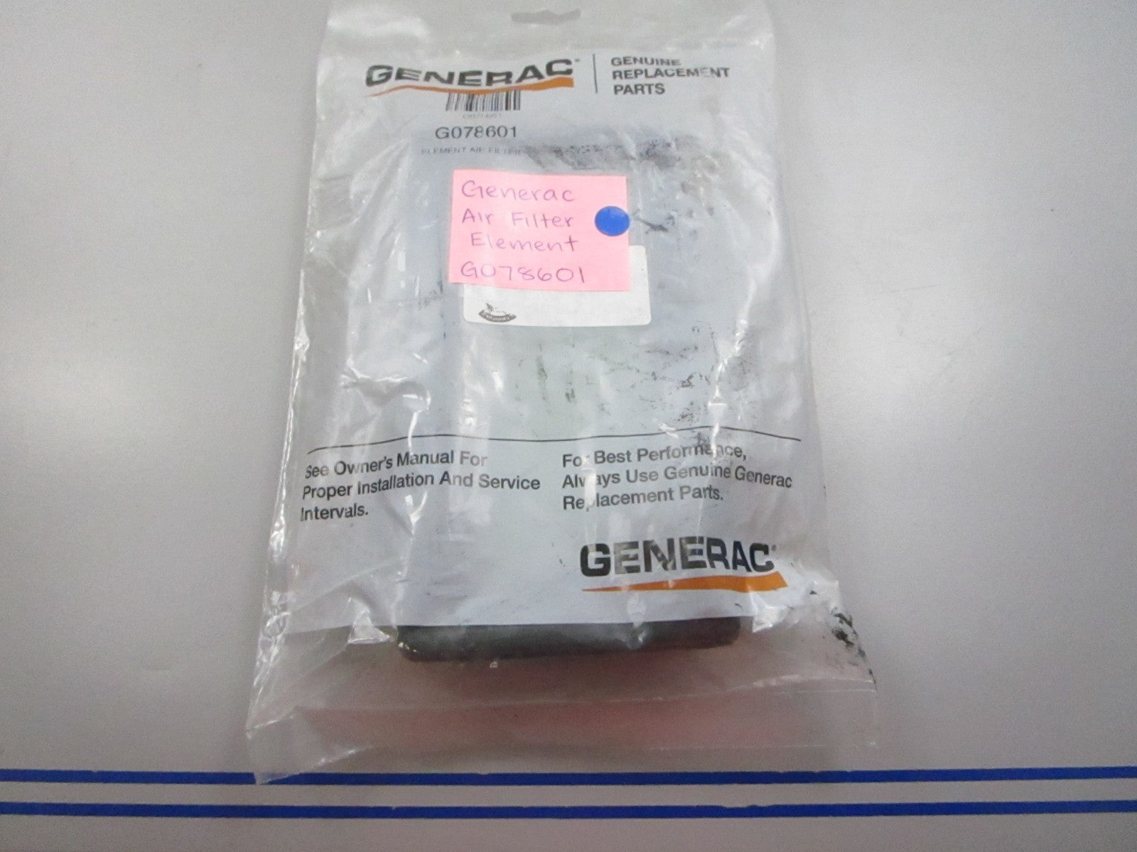 NEW OEM G078601 Air Filter Element 0810