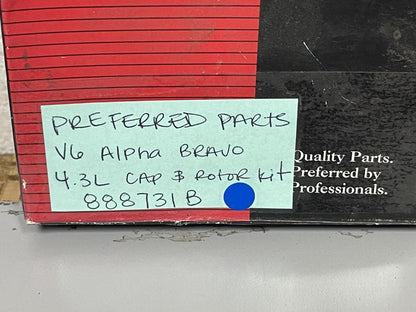 *NEW* 0670 Preferred Parts 4.3l V6 Mercury Alpha Bravo Cap & Rotor Kit 888731B