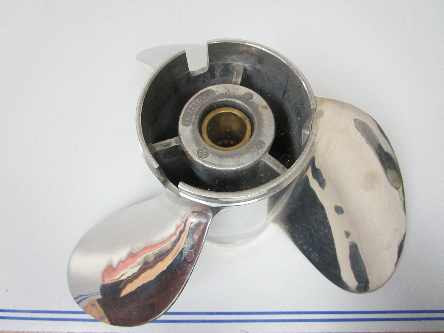 *NEW OEM* 0720 Yamaha RH 3 Blade Stainless Steel 14½ x 25 Propeller 66K-45972-B0