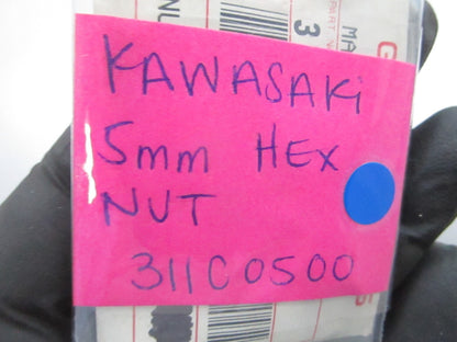 *NEW OEM* (LOT OF 3) 0810 Kawasaki 5mm Hexagon Nut 311C0500