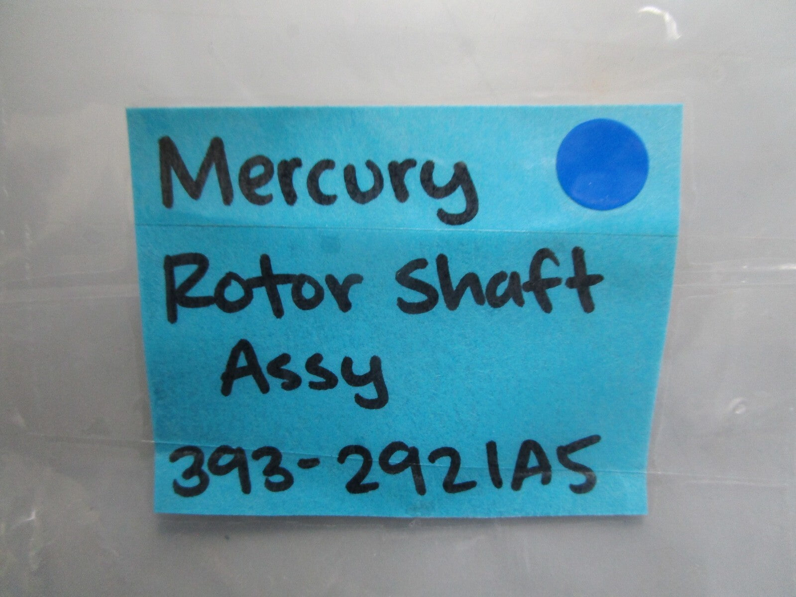 *NEW OEM* 0820 Mercury Quicksilver Rotor Shaft Assy 393-2921A5