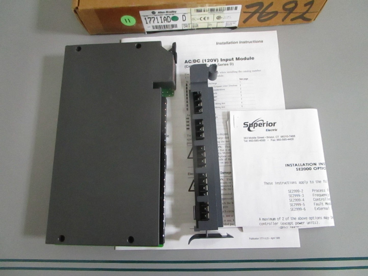 Allen-Bradley 1771-IAD PLC-5 16-Pt 120VAC DC Digital Input Module NEW OEM 0820