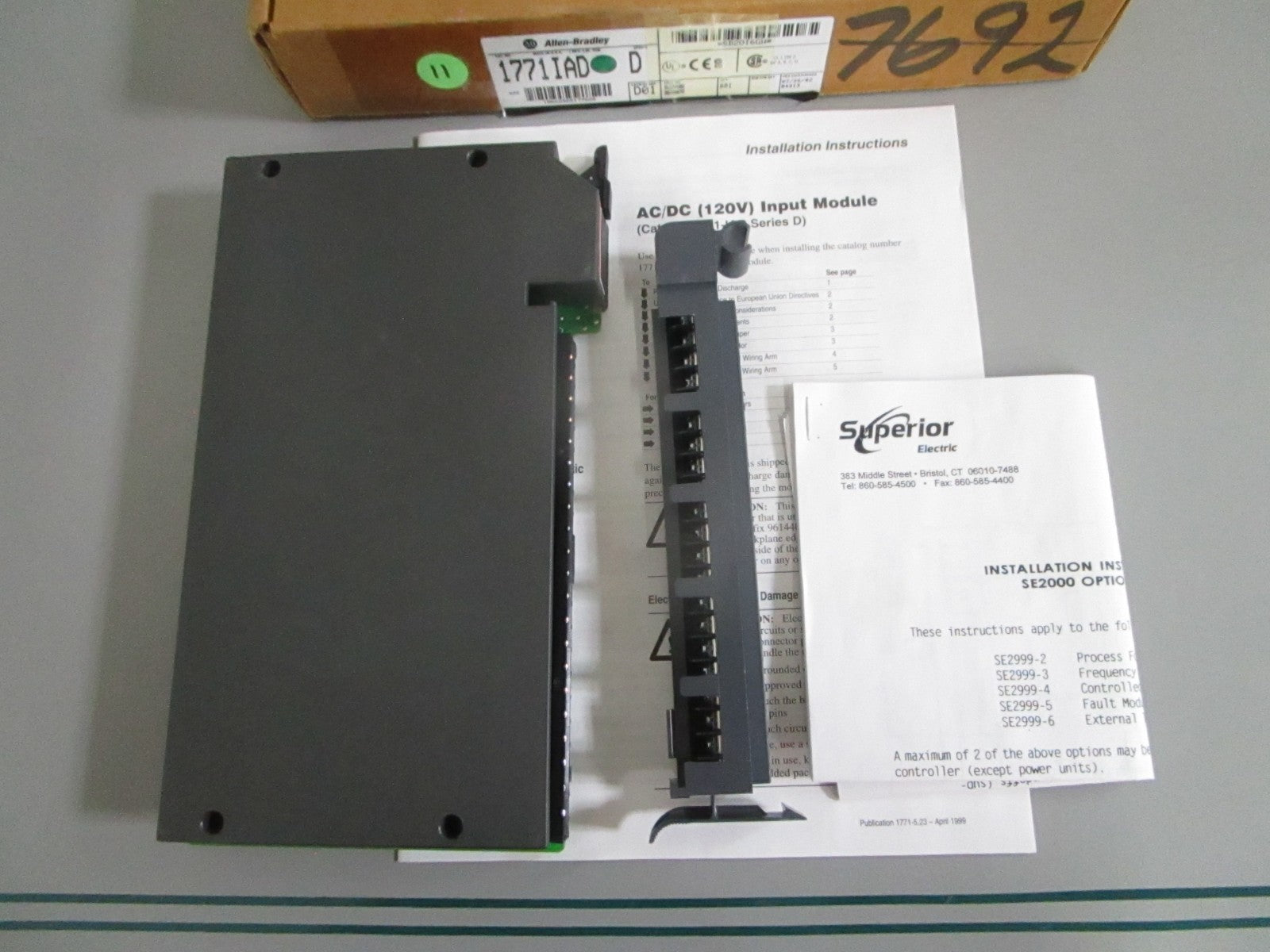 Allen-Bradley 1771-IAD PLC-5 16-Pt 120VAC DC Digital Input Module NEW OEM 0820