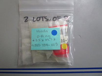 *NEW OEM* (LOT OF 2) 0770 Honda O-Ring 3.5 X 29.7 91352-YB8-003