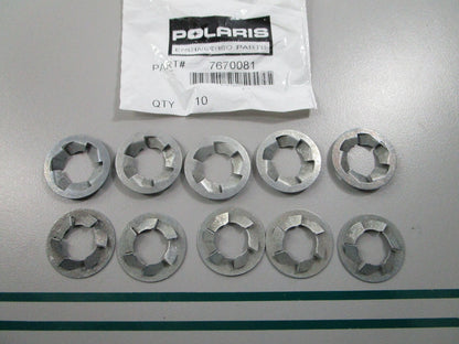 NEW OEM (LOT OF 10) 7670081 Polaris Push Nut 0810